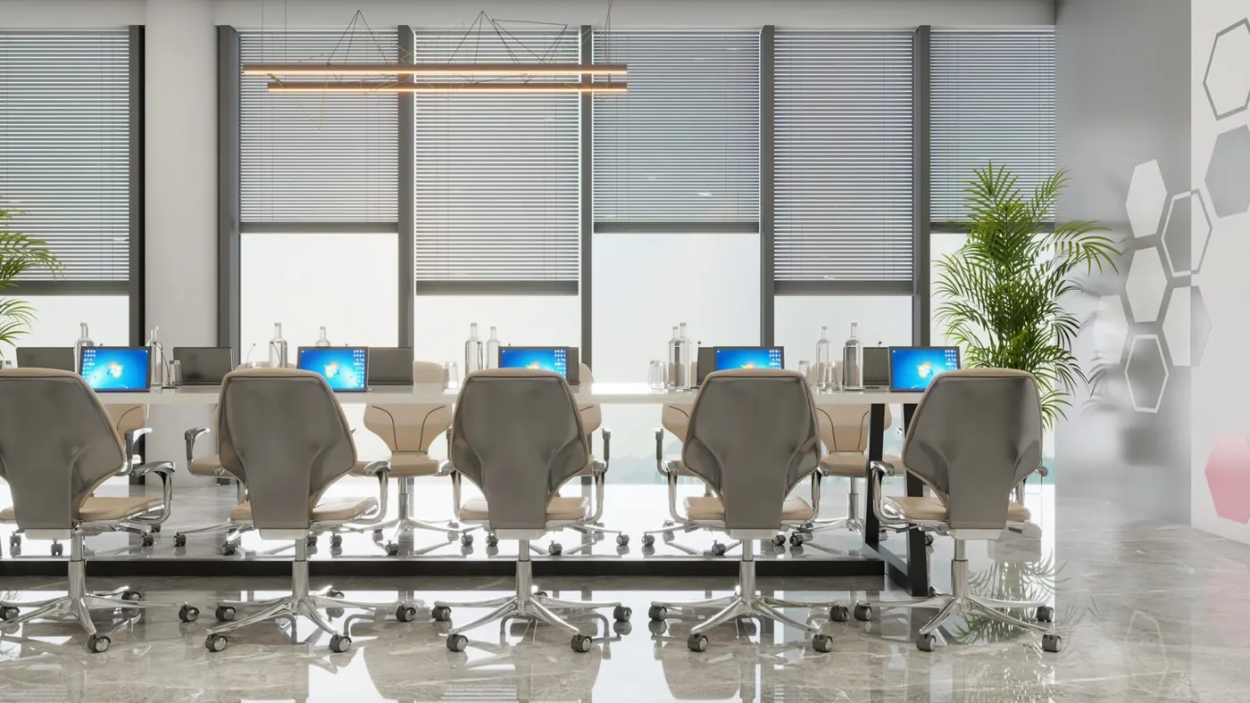 Modern office interior concept at Prime Mall Lahore