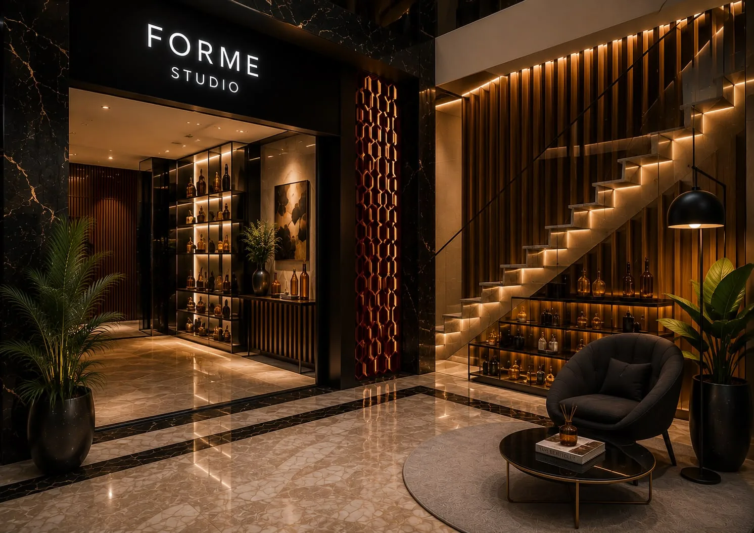 Premium retail interior at Royal Atrium Mall